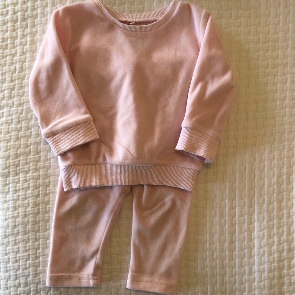 POUF Velour Pajama Set 9-12M